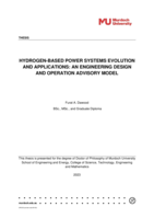 Hydrogen-Based power systems evolution and applications: An engineering design and operation advisory model