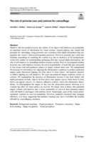 The role of pictorial cues and contrast for camouflage