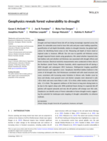 Geophysics reveals forest vulnerability to drought