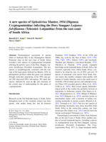 A new species of Siphoderina Manter, 1934 (Digenea: Cryptogonimidae) infecting the Dory Snapper Lutjanus fulviflamma (Teleostei: Lutjanidae) from the east coast of South Africa