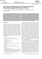 3D‐Printed TiO 2 Electrode as a Viable Alternative for Photoelectrocatalytic Purification of Water