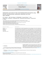 Optimization and Control of Solar-Wind Islanded Hybrid Microgrid by using Heuristic and Deterministic Optimization algorithms and Fuzzy Logic Controller