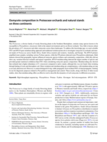 Oomycete composition in Proteaceae orchards and natural stands on three continents