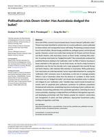 Pollination crisis Down‐Under: Has Australasia dodged the bullet?