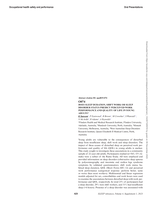 O074 Does Sleep Duration, Shift work or Sleep Disorder Status Predict Perceived work Performance and Quality of Life in Young Adults?