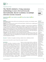 The MoXFo Initiative: Using consensus methodology to move forward towards internationally shared vocabulary in multiple sclerosis exercise research
