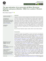 The age estimation of an extremely old Silver Drummer Kyphosus sydneyanus (Günther 1886) from southern Western Australia