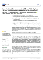Farm Sustainability Assessment and Model: Achieving Food Security through the Food Estate Program in North Sumatra