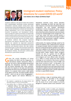 Immigrant student resilience: Policy directions for a Post-COVID-19 world. Academic resilience in a post-COVID world
