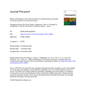 Effects of field-aging on the impact of biochar on herbicide fate and microbial community structure in the soil environment