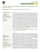 Climate change or tree disease: challenges for diagnosing causes of forest die-off