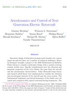 Aerodynamics and Control of Next Generation Electric Rotorcraft: Proceedings of the Mathematics in Industry Study Group