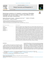 Biohydrogen production of a halophytic cyanobacteria Phormidium keutzingium and activated sludge co-culture using different carbon substrates and saline concentrations