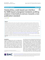 HastaLaVista, a web-based user interface for NMR-based untargeted metabolic profiling analysis in biomedical sciences: towards a new publication standard