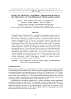 In-service training and support programme based on SDT-principles on perceptions of Physical Education