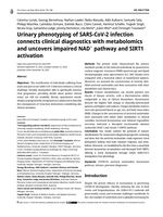 Urinary phenotyping of SARS-CoV-2 infection connects clinical diagnostics with metabolomics and uncovers impaired NAD + pathway and SIRT1 activation