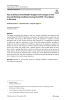 How to enhance time wealth? Insights from changes in time use and working conditions during the COVID‑19 lockdown in Germany