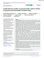 Health behaviour profiles in young Australian adults in relation to physical and mental health: The Raine Study