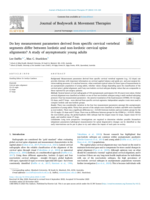 Do key measurement parameters derived from specific cervical vertebral segments differ between lordotic and non-lordotic cervical spine alignments? A study of asymptomatic young adults