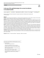 In the eye of the ophthalmologist: the corneal microbiome in microbial keratitis