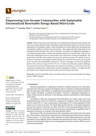 Empowering Low-Income Communities with Sustainable Decentralized Renewable Energy-Based Mini-Grids