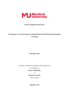 Development of a Control Strategy for Islanded Remote Hybrid Microgrids Integrating Nowcasting