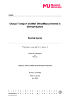 Charge Transport and Hall Effect Measurements in Semiconductors