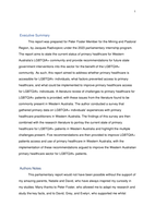 LGBTQIA+ Primary Healthcare Survey