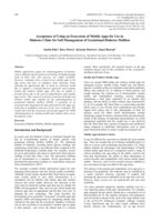 Acceptance of Using an Ecosystem of Mobile Apps for Use in Diabetes Clinic for Self-Management of Gestational Diabetes Mellitus