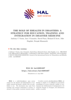 The Role of e-Health in Disasters: A Strategy for Education, Training and Integration in Disaster Medicine
