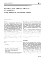 Research on Climate and Dengue in Malaysia: A Systematic Review