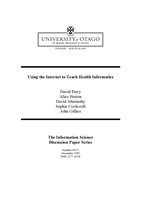 Using the Internet to teach health informatics