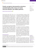 Family caregivers bereaved by voluntary-assisted dying with a focus on motor neurone disease: the hidden patients
