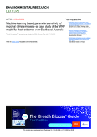 Machine learning based parameter sensitivity of regional climate models—a case study of the WRF model for heat extremes over Southeast Australia