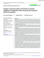 Changes in parental anxiety and intention to demand antibiotics: A longitudinal study among parents during the COVID-19 pandemic