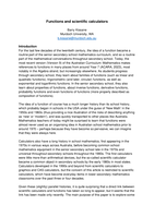 Functions and Scientific Calculators