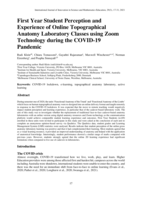 First year student perception and experience of online topographical anatomy laboratory classes using Zoom technology during the COVID-19 pandemic