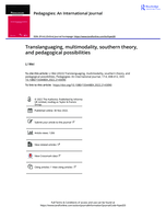 Translanguaging, multimodality, southern theory, and pedagogical possibilities