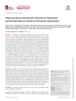 High prevalence and genetic diversity of Treponema paraluisleporidarum isolates in European lagomorphs