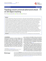 Topology-aware universal adversarial attack on 3D object tracking