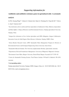 Antibiotics and antibiotic resistance genes in agricultural soils: A systematic analysis
