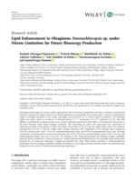 Lipid Enhancement in Oleaginous Nannochloropsis sp. under Nitrate Limitation for Future Bioenergy Production
