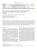 Child protection proceedings for infants: Analysis of court files to identify court outcomes and requirements for families in child protection safety plans