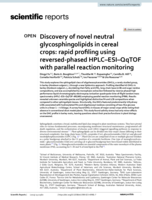 Discovery of novel neutral glycosphingolipids in cereal crops: rapid profiling using reversed-phased HPLC-ESI-QqTOF with parallel reaction monitoring
