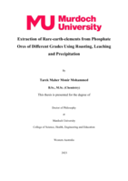 Extraction of Rare-earth-elements from Phosphate Ores of Different Grades Using Roasting, Leaching and Precipitation