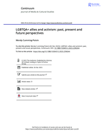 LGBTQA+ allies and activism: past, present and future perspectives