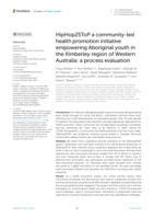 HipHop2SToP a community-led health promotion initiative empowering Aboriginal youth in the Kimberley region of Western Australia: a process evaluation