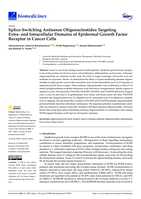 Splice-Switching Antisense Oligonucleotides Targeting Extra- and Intracellular Domains of Epidermal Growth Factor Receptor in Cancer Cells