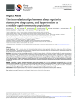 The interrelationships between sleep regularity, obstructive sleep apnea and hypertension in a middle-aged community population