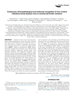Continuous clinicopathological and molecular recognition of very virulent infectious bursal disease virus in commercial broiler chickens